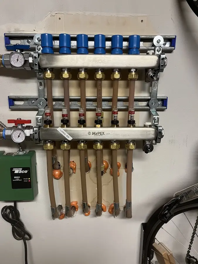 Plumber performing Gas Line Installation at a residential property in Edina